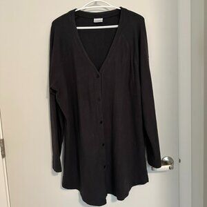 Columbia Plus Size 1XL Dark Grey Cardigan